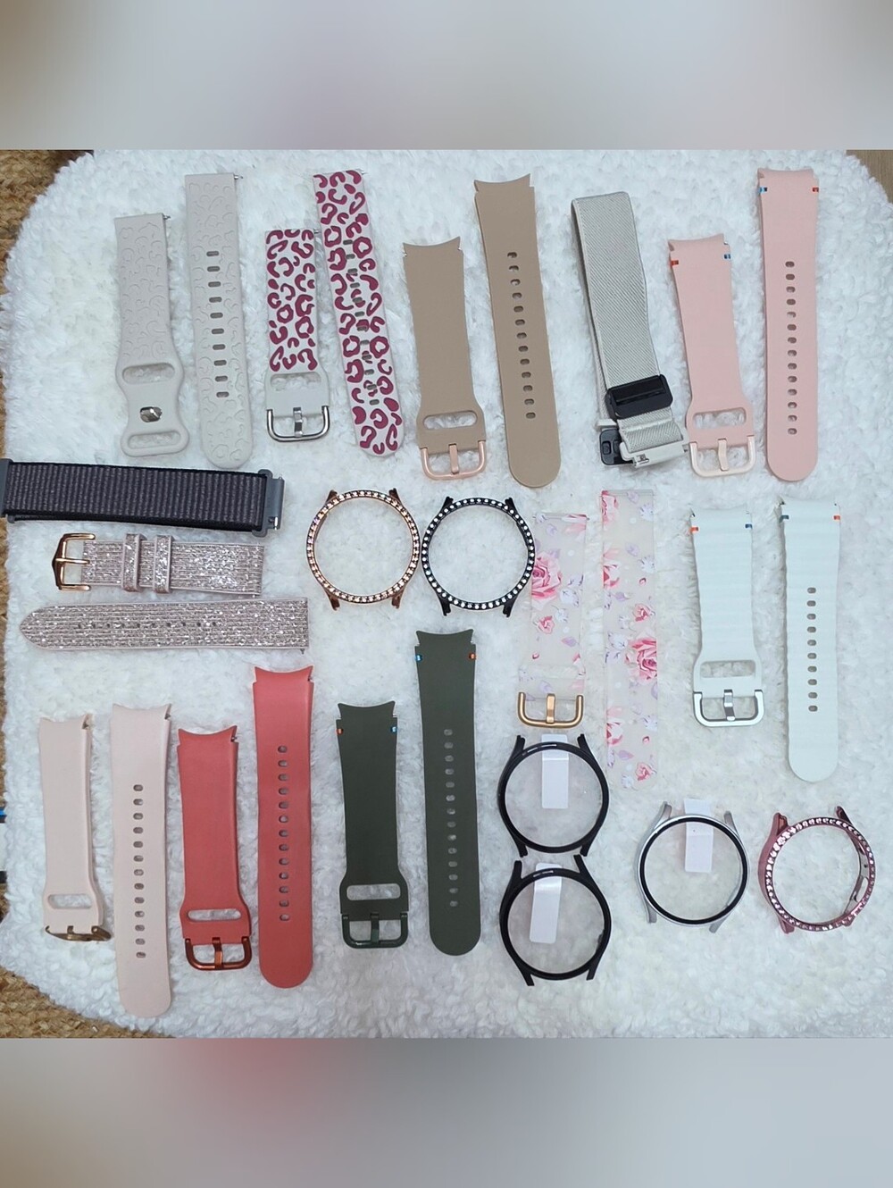 Galaxy watch 7 Bands and Bezels Accessories Lot